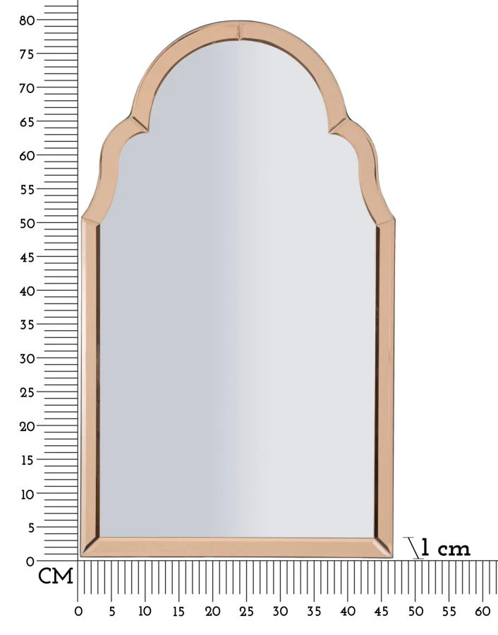 Specchio Da Muro Tangheri Rosa Cm 47X1X80 Elegante Design - Image 6
