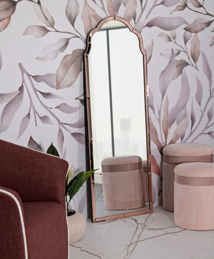 Specchio Da Muro Tangeri Rosa Cm 55X2X150 Elegante - Image 7