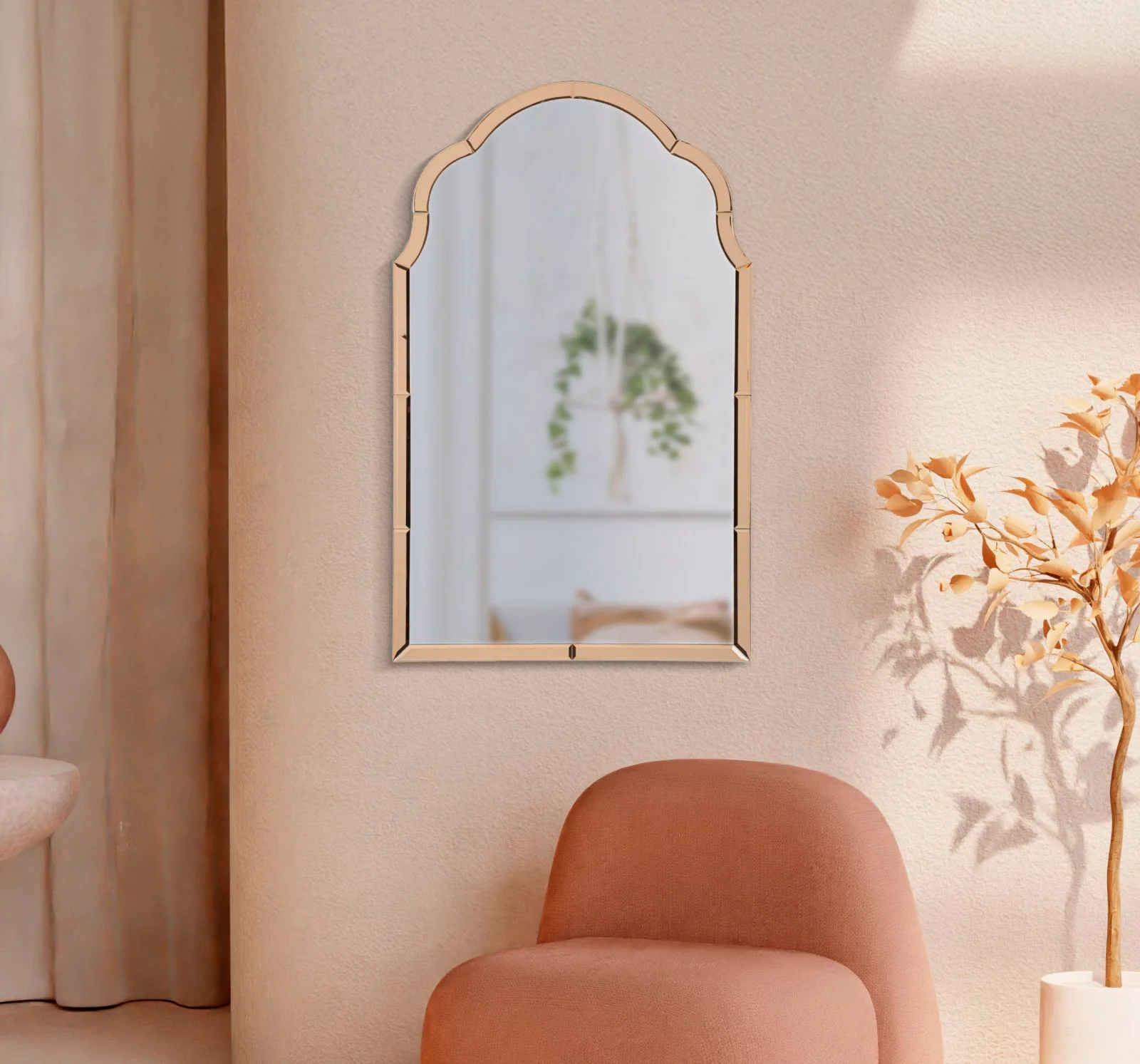 Specchio Da Muro Tangeri Rosa Cm 62X1X100 Elegante - Image 7