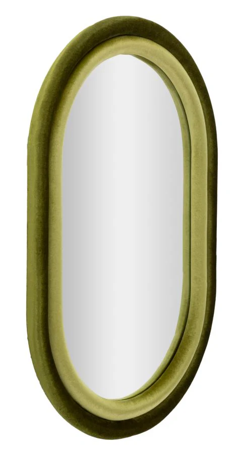 Specchio da Muto Antony in Velluto Verde Elegante 60x4x90 cm - Image 2