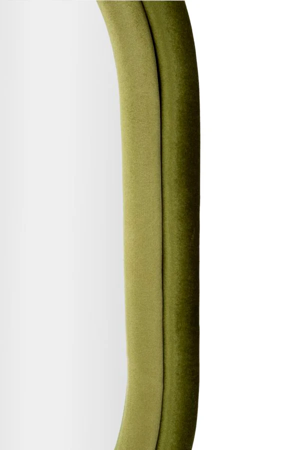 Specchio da Muto Antony in Velluto Verde Elegante 60x4x90 cm - Image 3
