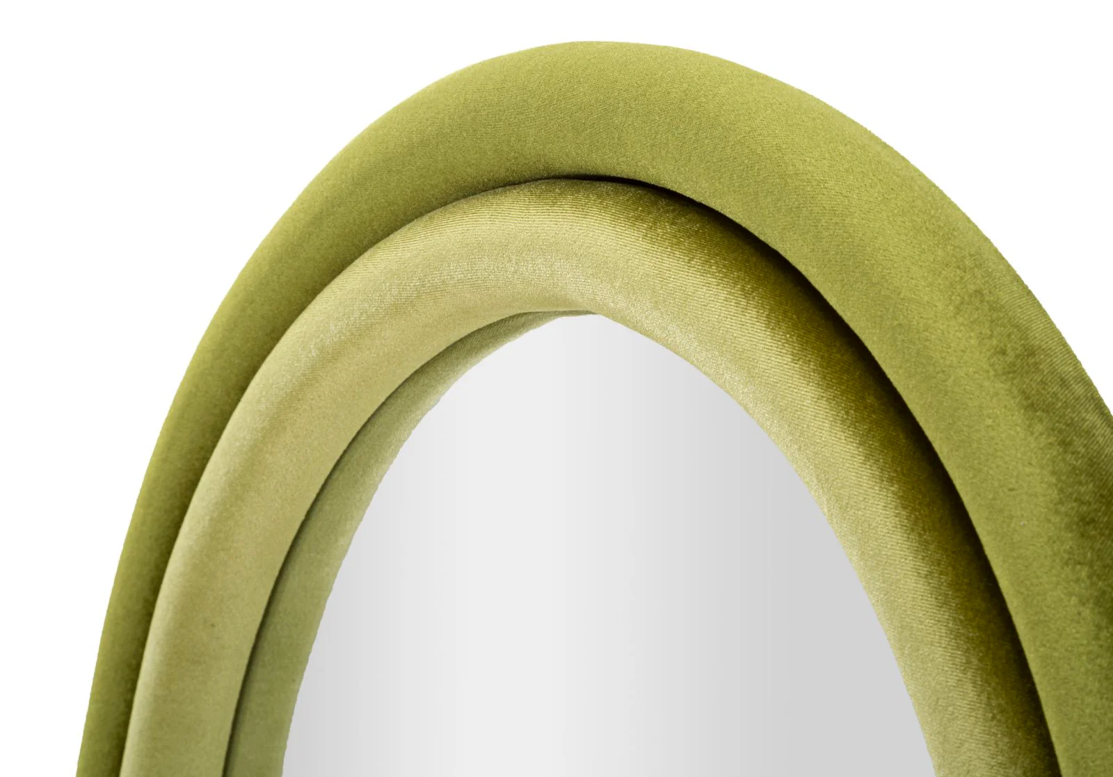 Specchio da Muto Antony in Velluto Verde Elegante 60x4x90 cm - Image 4