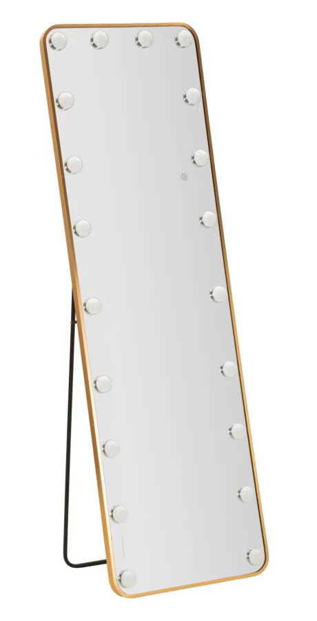 Specchio Da Terra Led Hollywood Rettangolare 50 X 160 Cm Con Illuminazione A Tre Temperature Di Colore