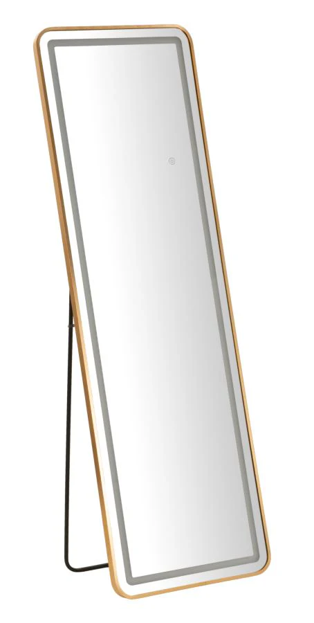 Specchio Da Terra Led Rettangolare 50x38x160 Cm Con Illuminazione A Led E Tre Temperature Di Colore