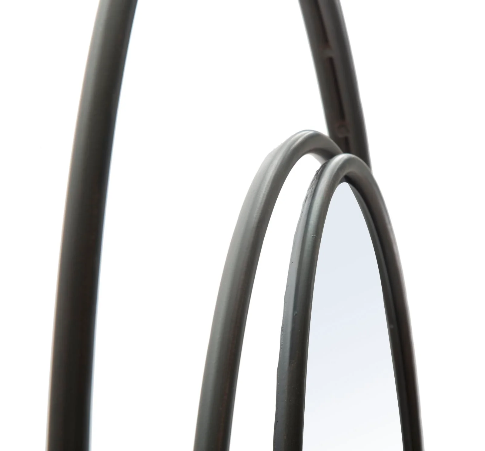 Specchio rotondo in metallo nero cm ø 80x3 - Image 3