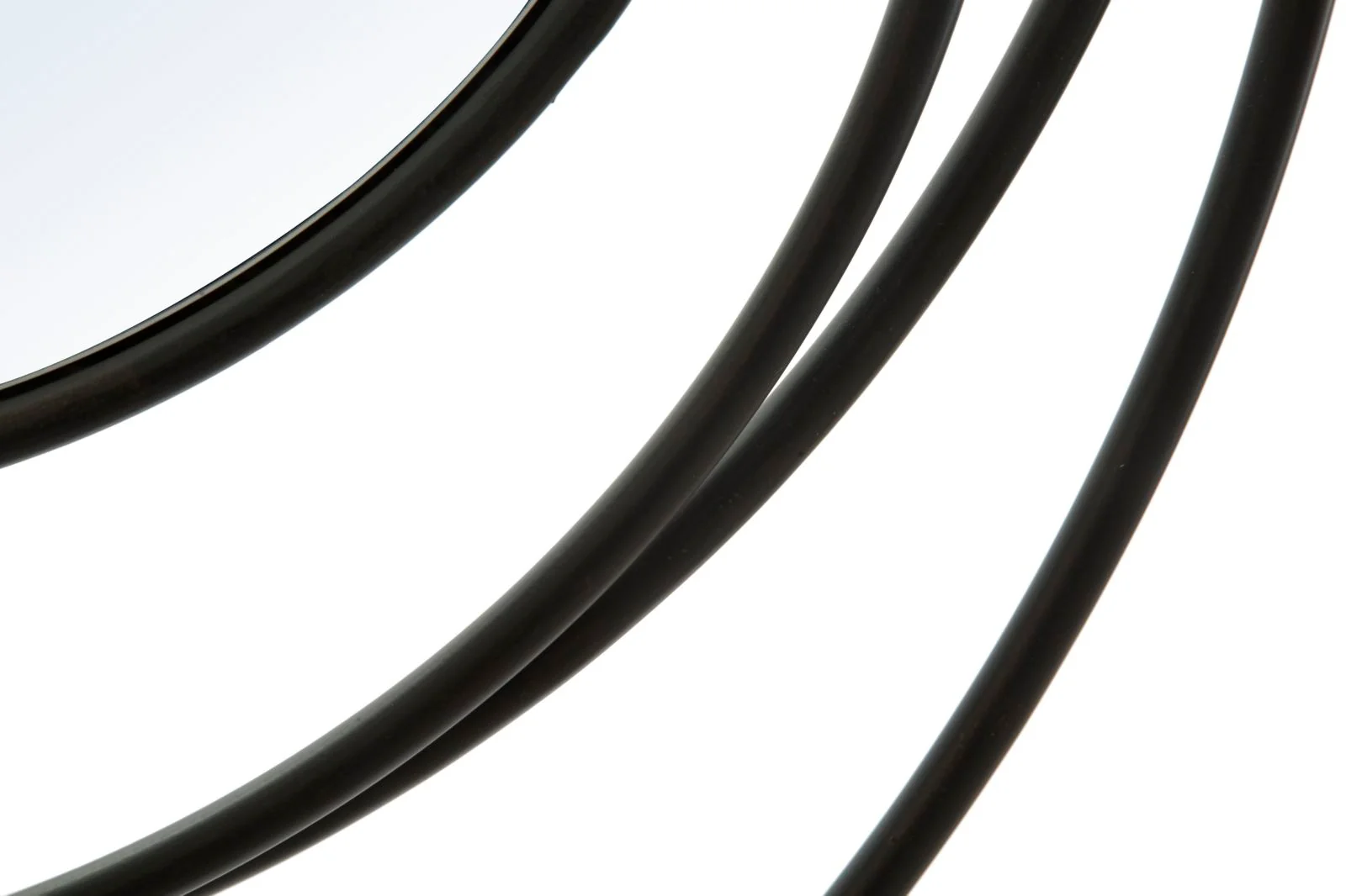 Specchio rotondo in metallo nero cm ø 80x3 - Image 4