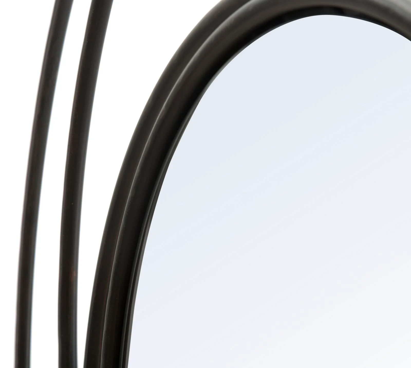 Specchio rotondo in metallo nero cm ø 80x3 - Image 5