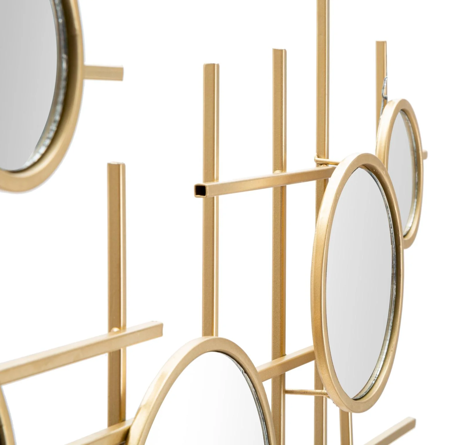 Specchio Gloxy Decorativo con Specchi Rotondi - Dimensioni 117x4,5x61 cm - Image 3