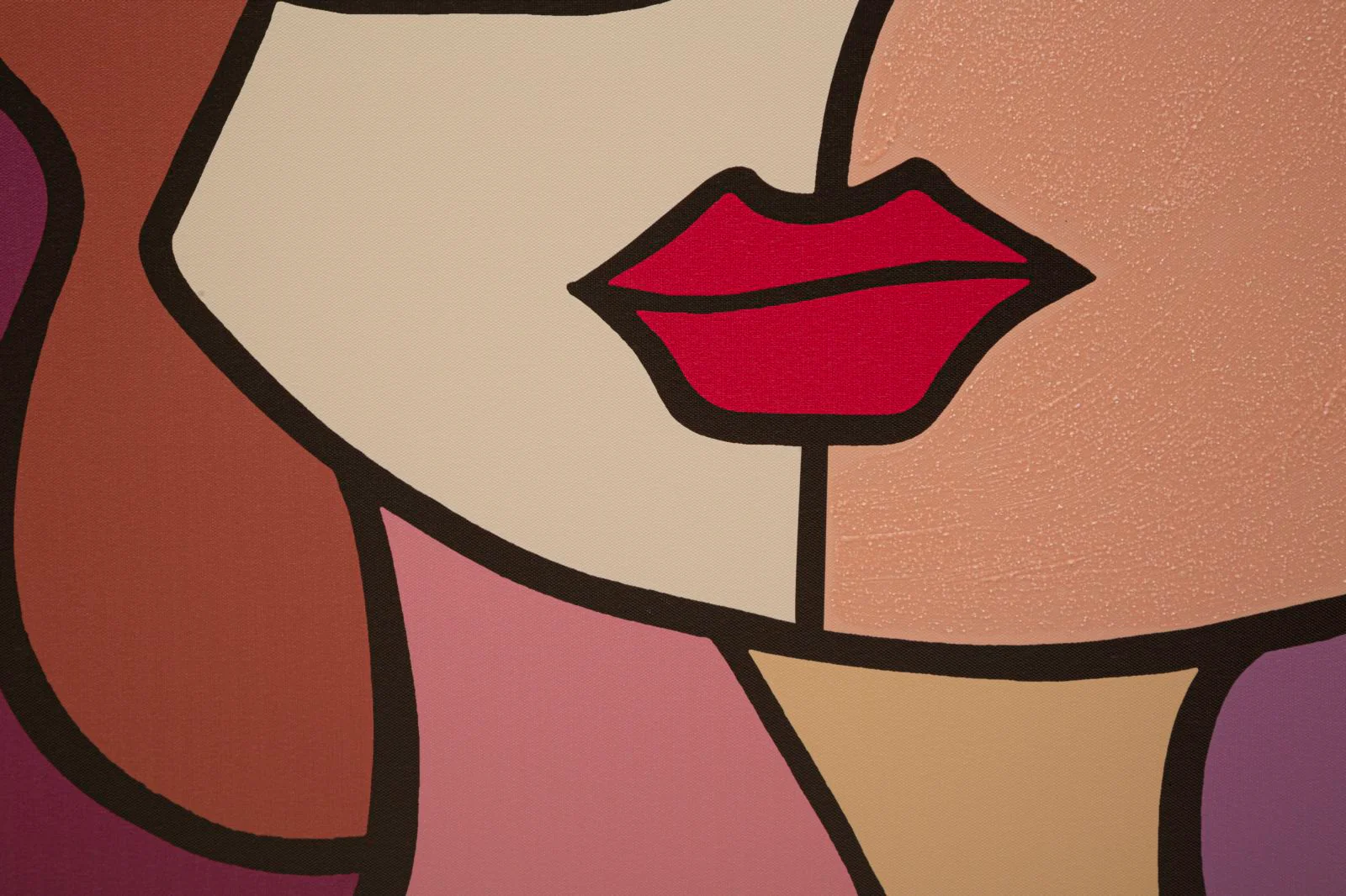 Stampa Artistica Cubista Faces Nuova - cm 60x3x90 - Image 4