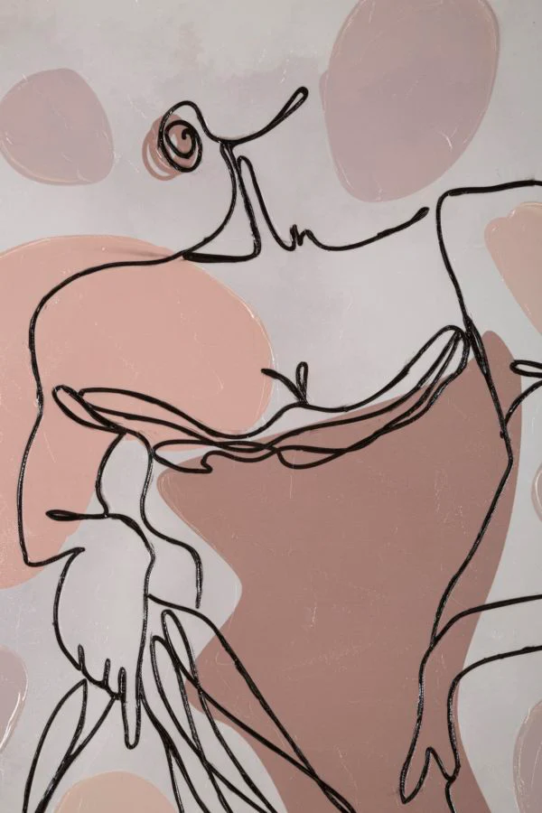 Stampa Artistica Donna 80x2,8x80 cm - Image 2