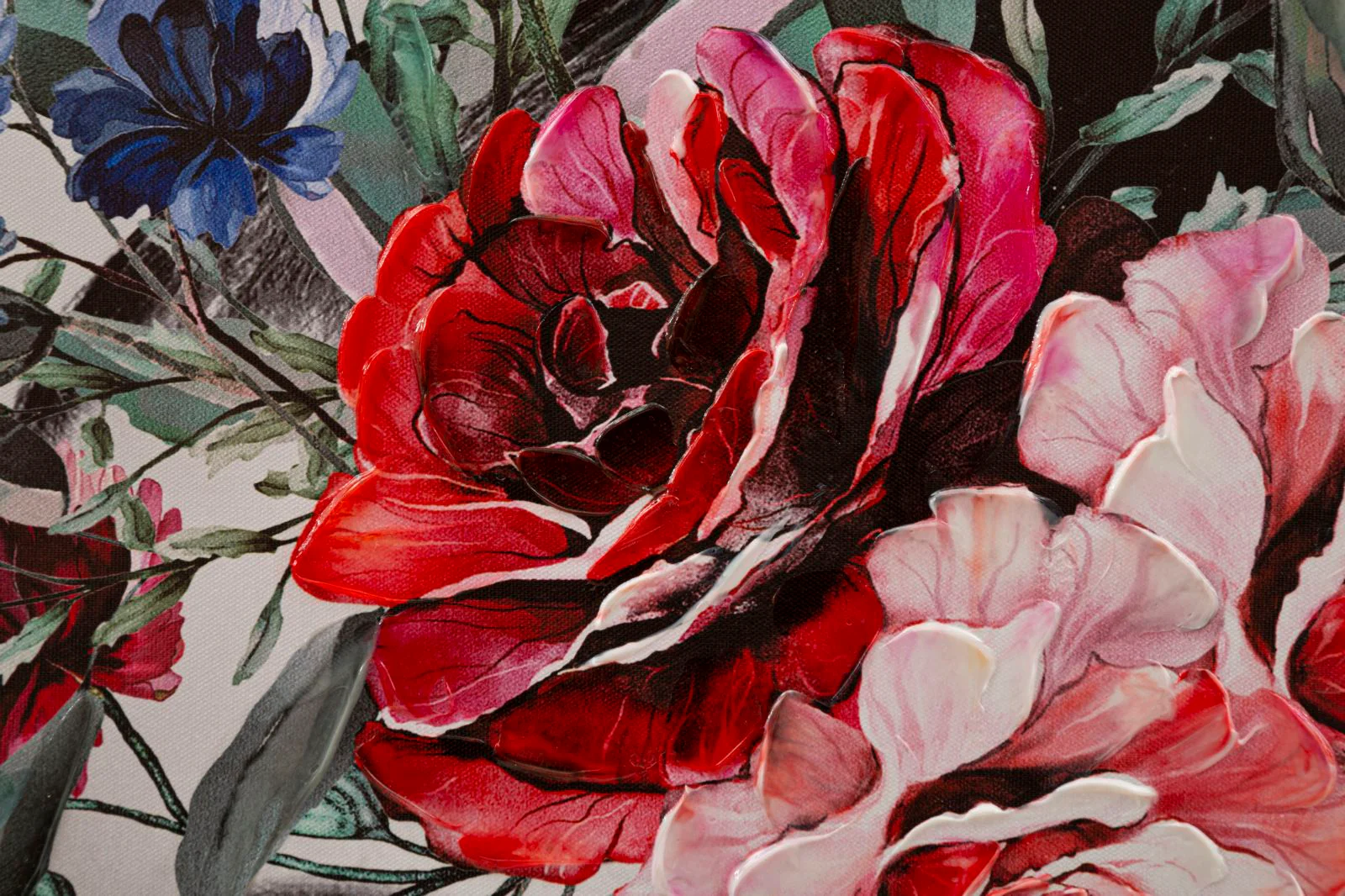 Eleganza Floreale: Stampa Artistica Donna - 80x2,8x120 cm - Image 3