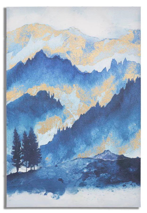 Stampa su tela "Albero di Montagna" cm 80x3x120