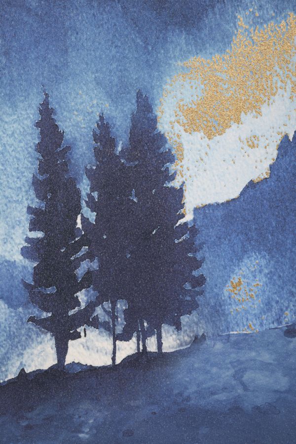 Stampa su tela "Albero di Montagna" cm 80x3x120 - Image 2