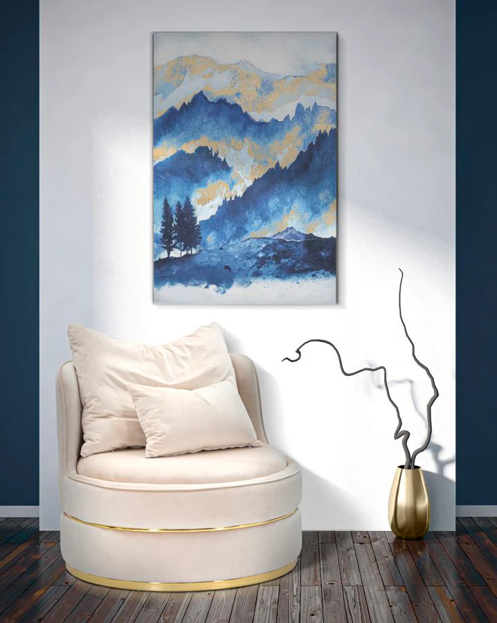 Stampa su tela "Albero di Montagna" cm 80x3x120 - Image 5