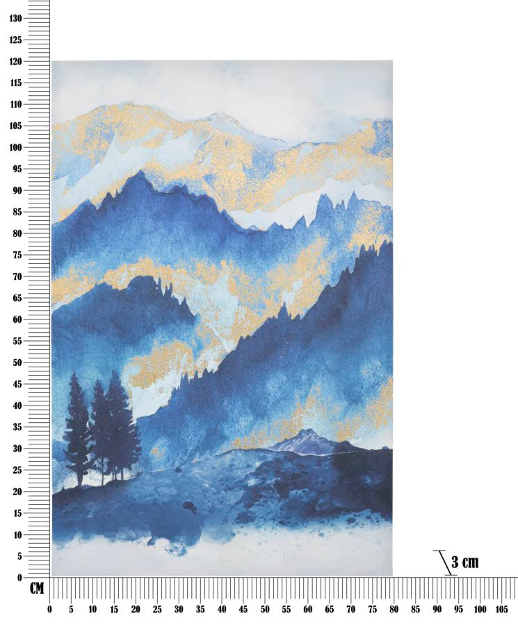 Stampa su tela "Albero di Montagna" cm 80x3x120 - Image 6