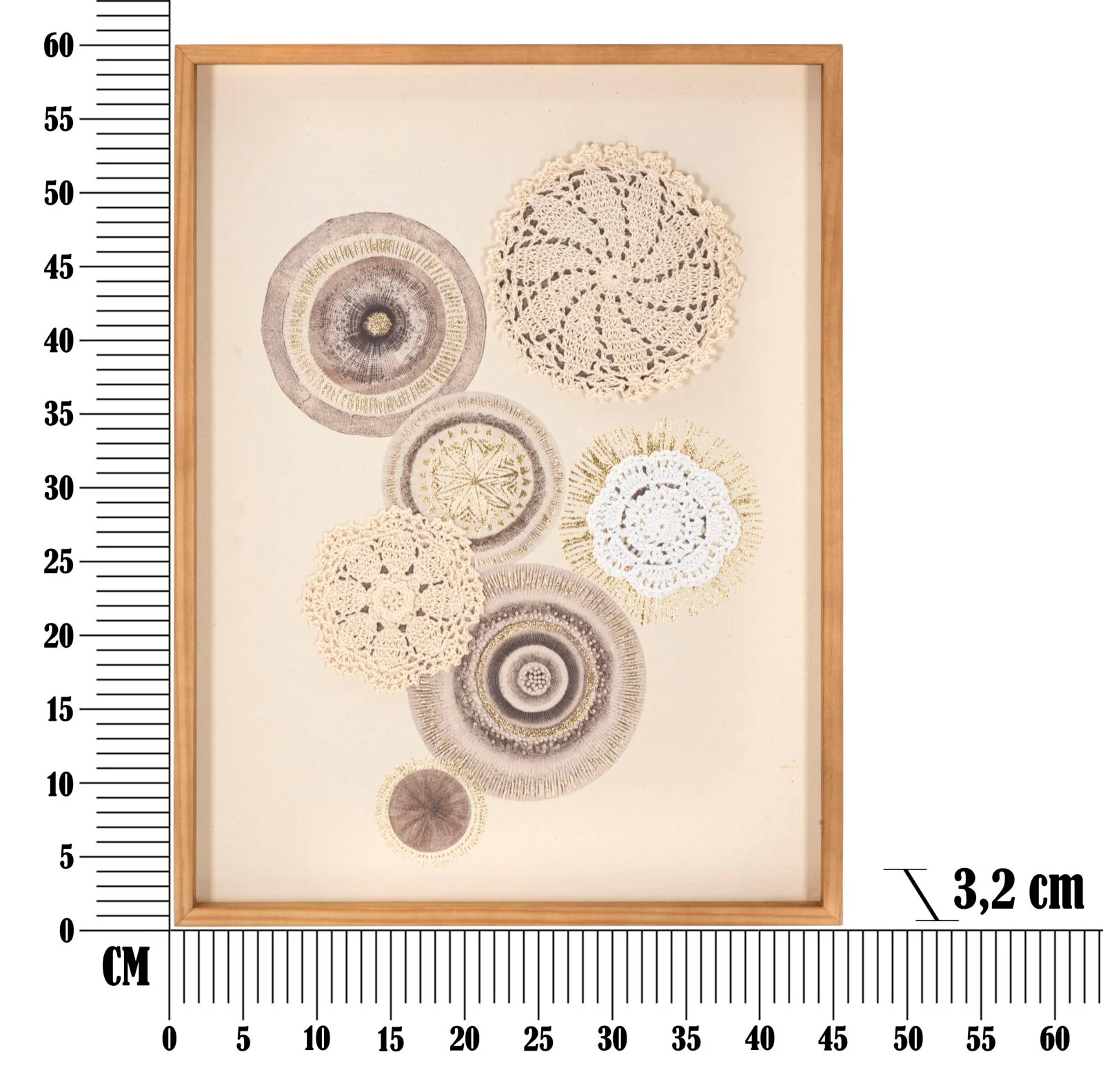 Pannello Decorativo Circly con Inserti - 45x3,2x60 cm - Image 7