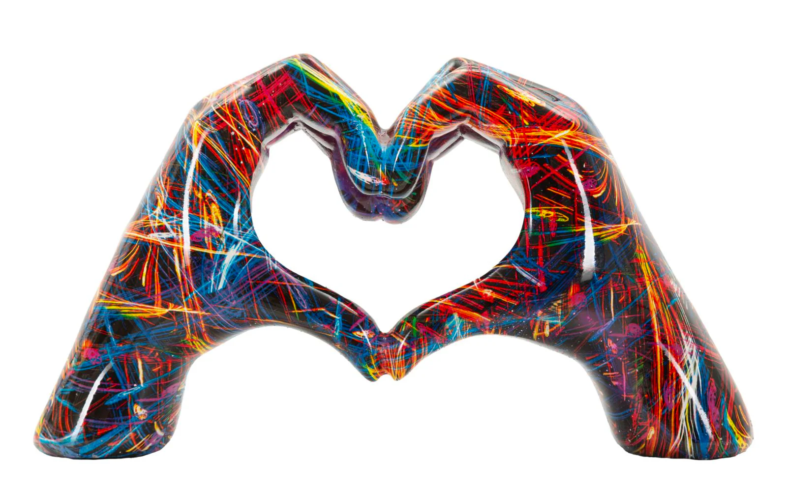 Statua decorativa scultura lover psyco cm 25 x 7,5 x 13,5 polyresin