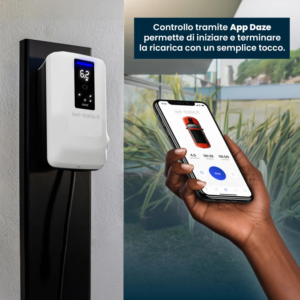 Stazione di Ricarica DazeBox Home S 22kW Trifase con RFID e WiFi - Image 5