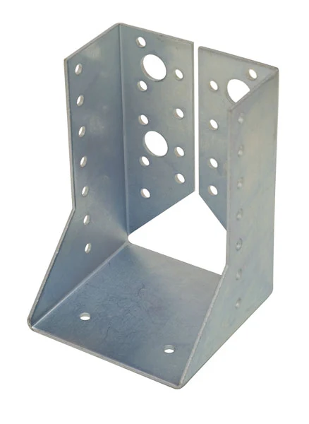 Supporto Chiuso per Travi in Acciaio Zincato – 100x140 mm – Spessore 2 mm