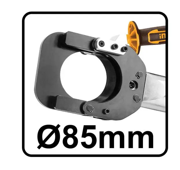 Tagliacavi Idraulico a Batteria 20V 2Bat.5Ah - Forza 60kN Cavi Ø85mm + Valigetta - Image 2