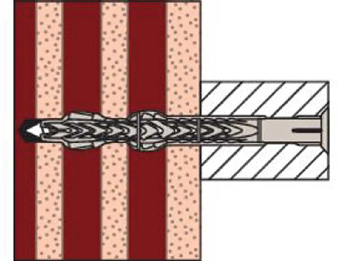 Tassello in Nylon con Vite Flangiata Torx 'SXRL-FUS' per Calcestruzzo e Mattoni - Image 2
