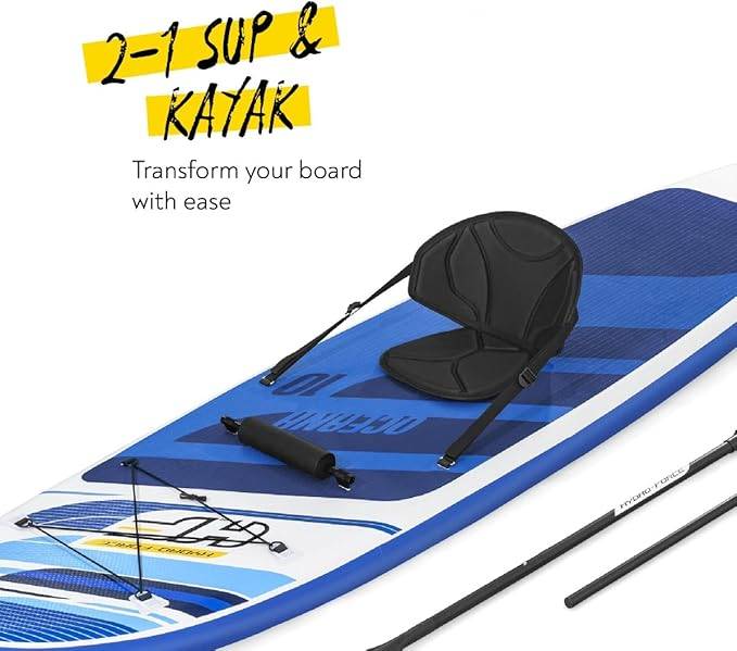 Tavola SUP Convertibile in Canoa – Gonfiabile 305x84x12 cm, Max 120 Kg - Image 8