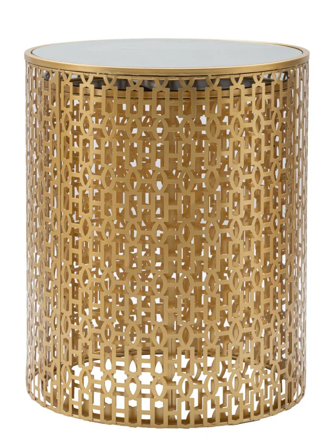 Coppia di Tavolinetti Oblin Eleganti cm ø 41x50-37,5x47 - Image 4
