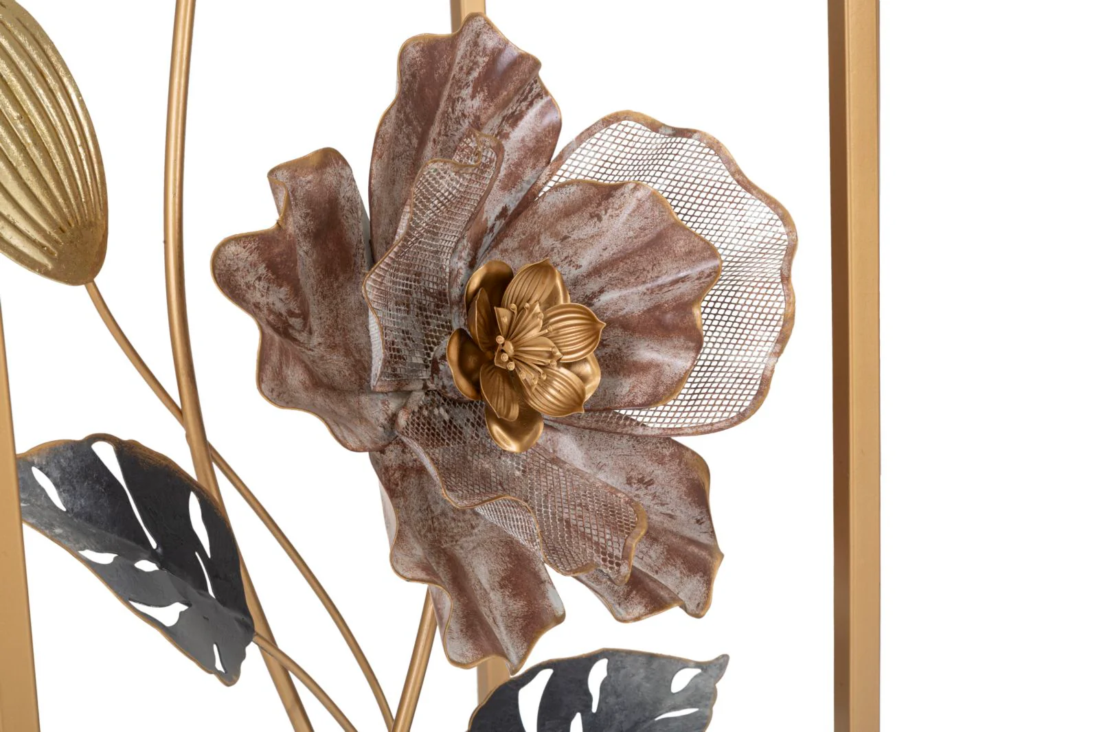 Coppia di Tavolini Flower Eleganti cm 36x36x70 e 30x30x60 - Image 3