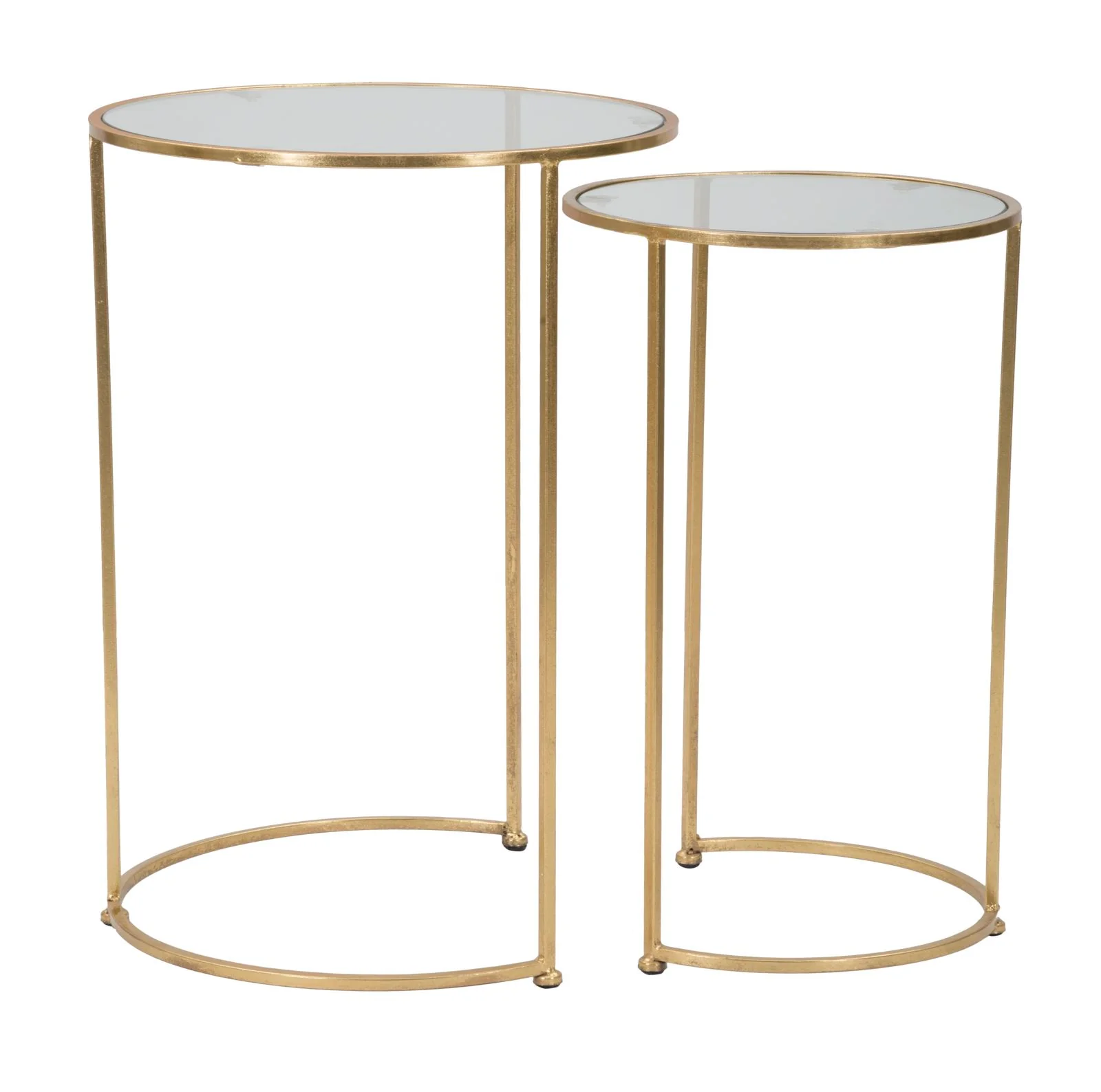 Tavolini Glam Simply: Eleganza e Versatilità in Coppia Ø 44,5 cm - Image 5
