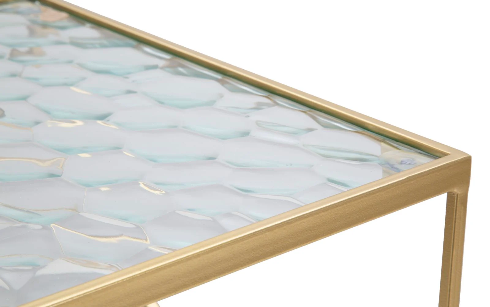 Tavolini Glassy Eleganti in Coppia cm 31,5x31,5x68 e 28x28x64 - Image 3