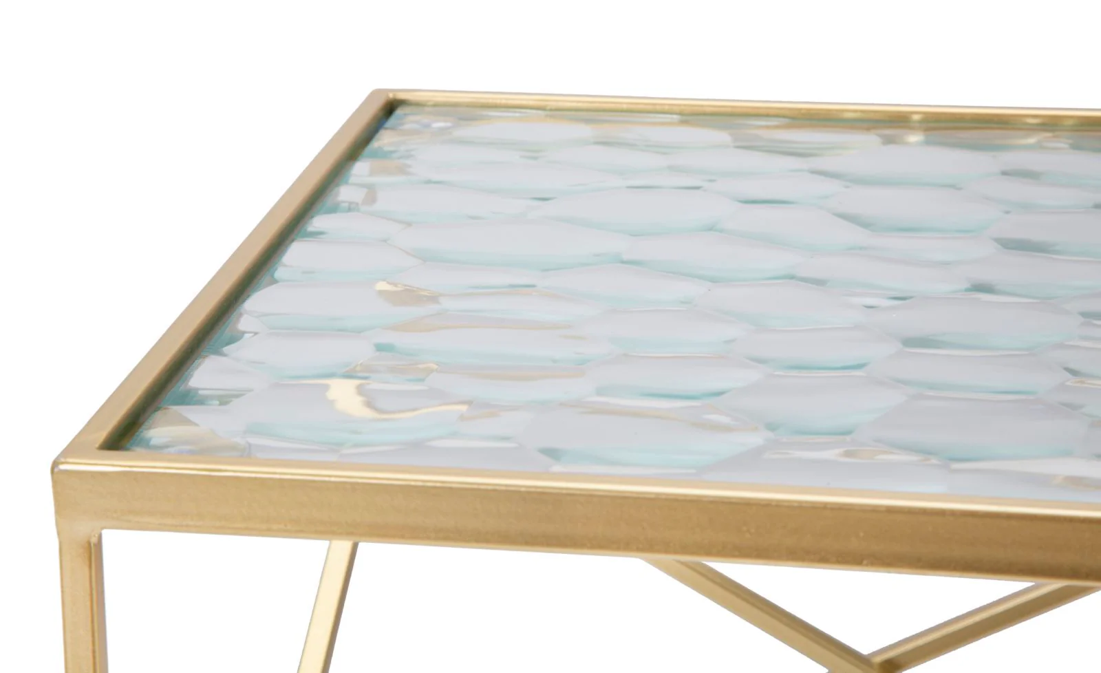 Tavolini Glassy Eleganti in Coppia cm 31,5x31,5x68 e 28x28x64 - Image 6