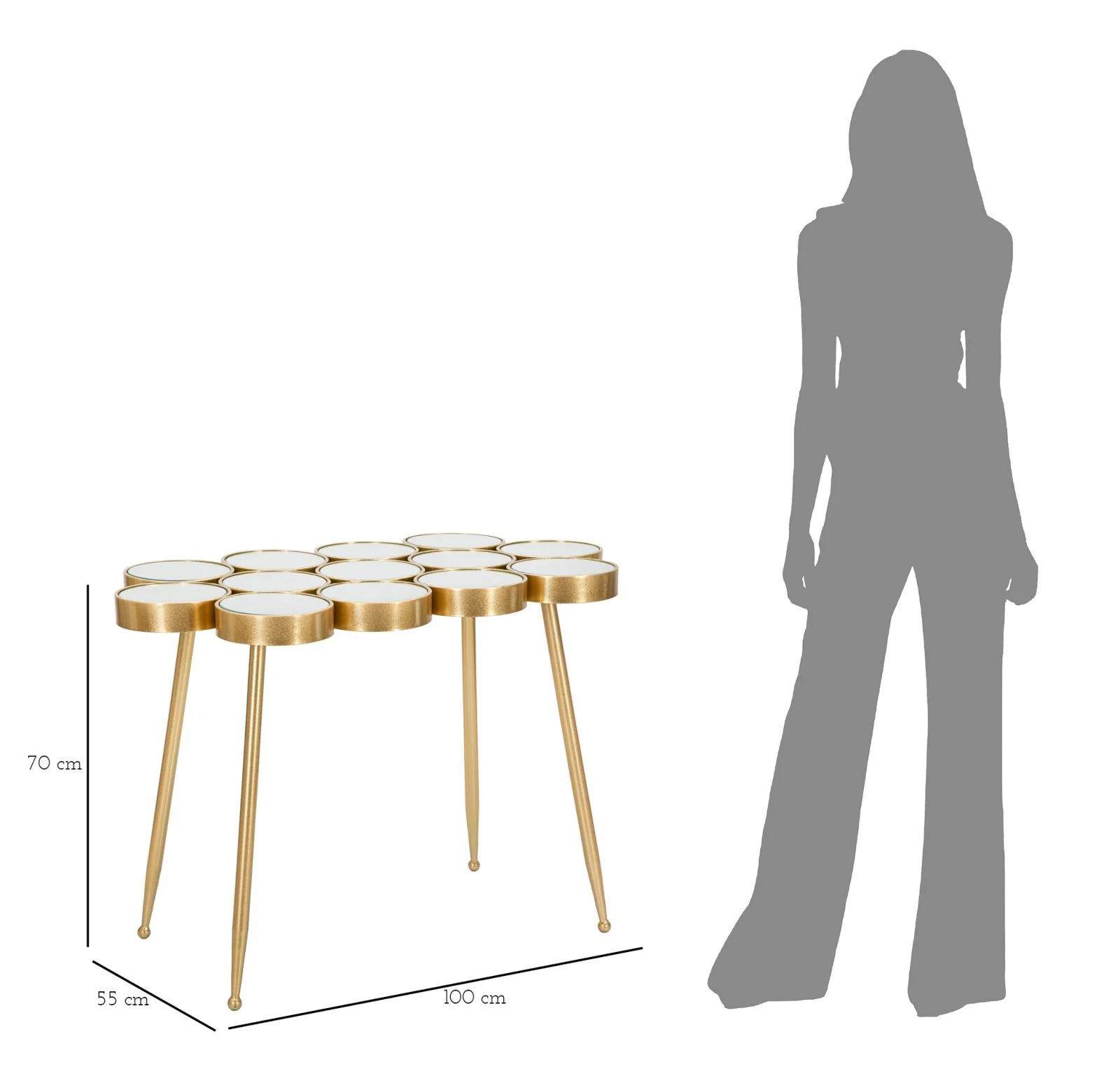 Tavolino Elegante Buttle cm 100x55x70 - Image 8