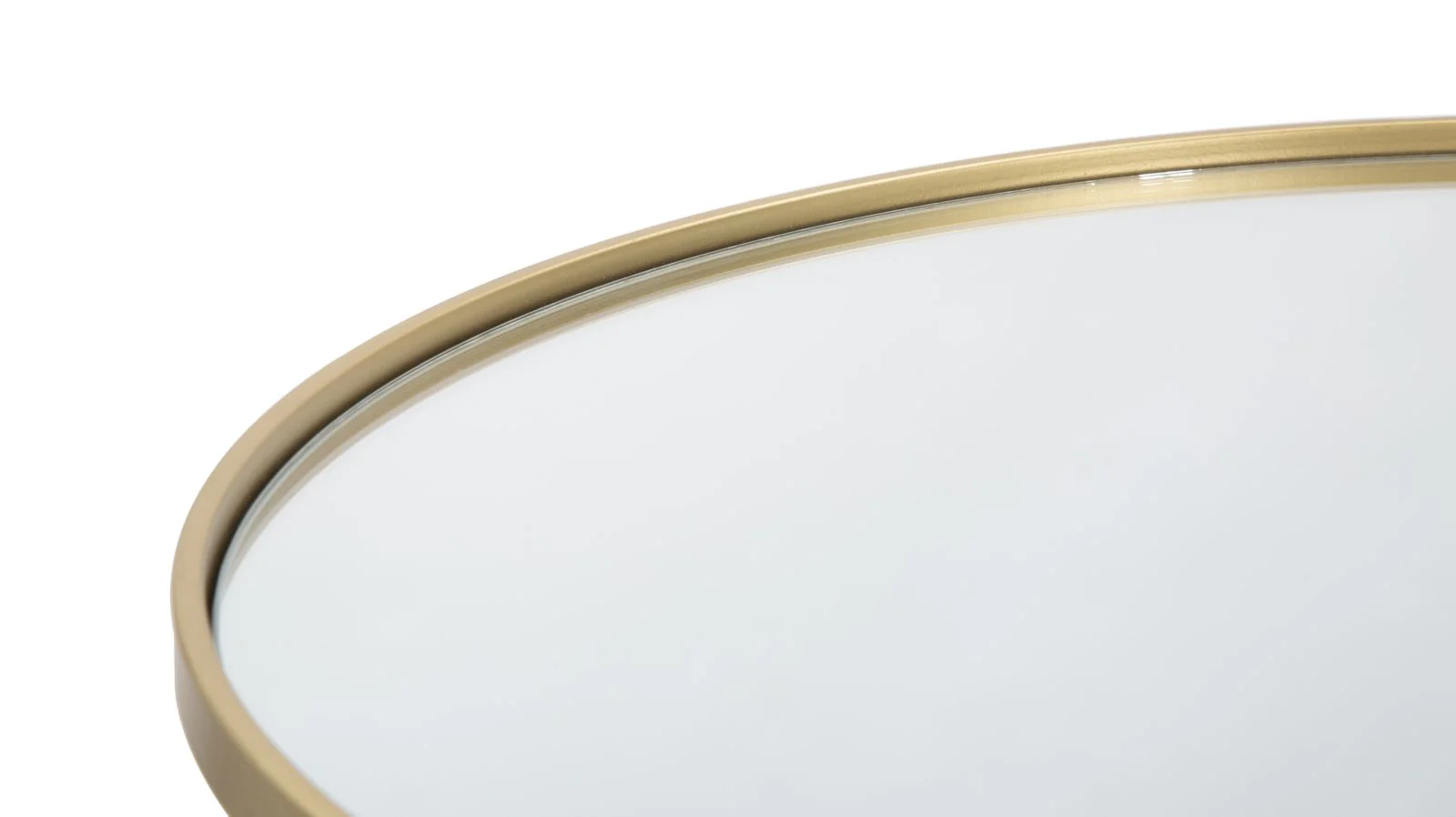 Tavolino da caffè elegante in oro e specchio cm ø 40x49 - Image 2
