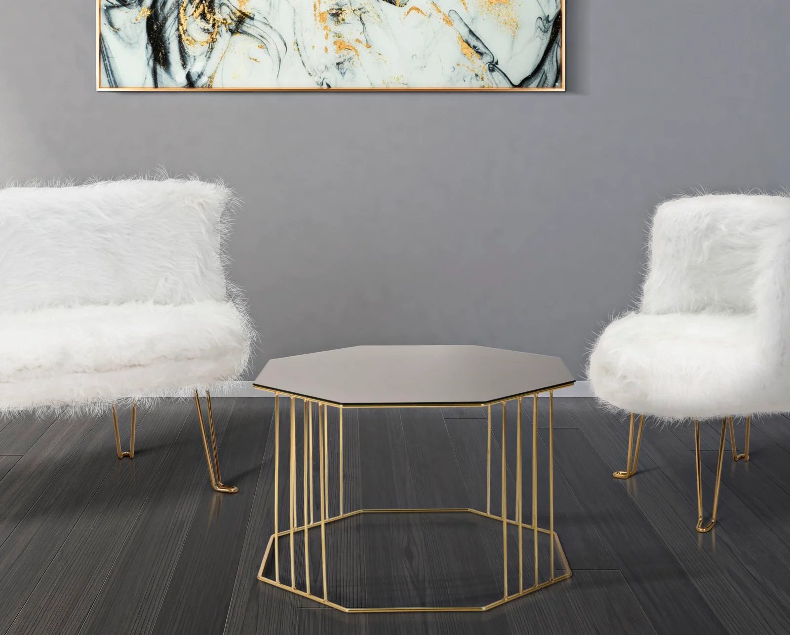 Tavolino da caffè ottagonale 70 cm - Design elegante e versatile - Image 5