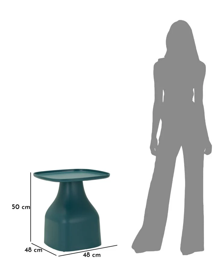 Tavolinetto Gea Blu Cm 48X48X50 Design Moderno Elegante - Image 7