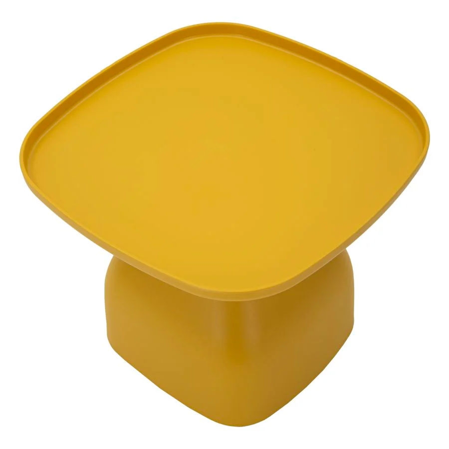 Tavolinetto Gea Giallo CM 48X48X38 Design Moderno Unico - Image 3