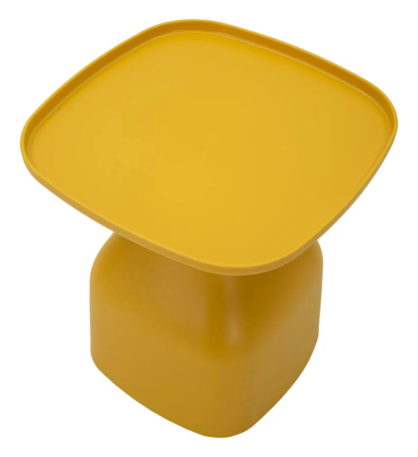 Tavolinetto Gea Giallo Cm 48X48X50 Design Moderno e Funzionale - Image 3