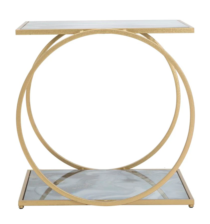 Tavolino Elegante a 2 Livelli 52,5x50x51 cm - Image 3