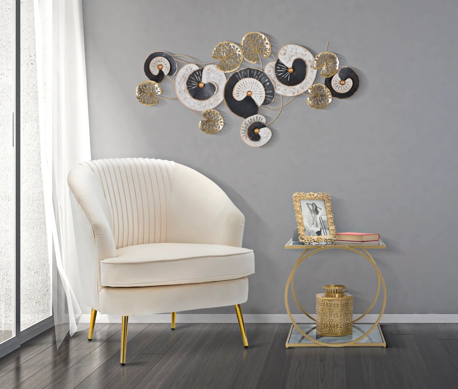 Tavolino Elegante a 2 Livelli 52,5x50x51 cm - Image 7