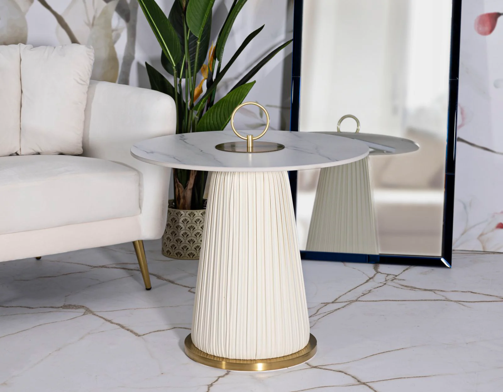 Tavolinetto Nova Cm Ø 60X54 Elegante Design Moderno - Image 7