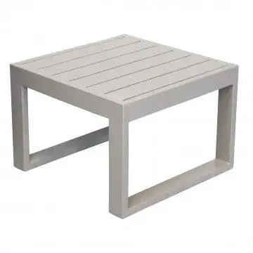 Tavolino quadrato Cuba 45 x 45 con struttura in alluminio verniciato - Image 6