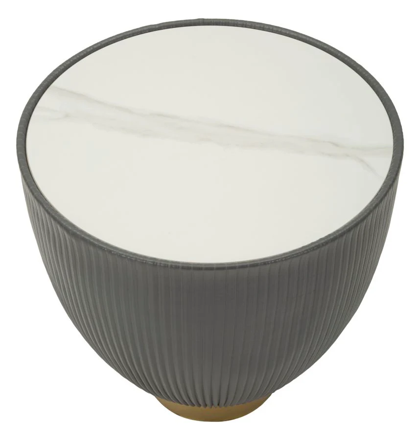 Tavolino Da Caffè Elge Cm Ø 46X45 Con Design Elegante - Image 2