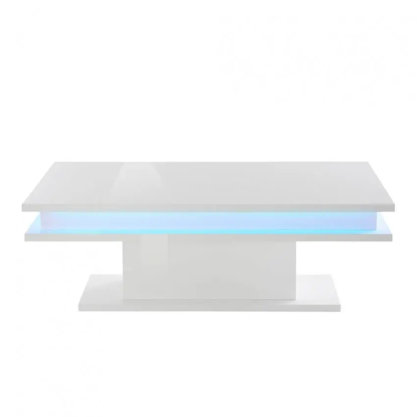 Tavolino da caffè moderno con luce led bianco lucido: LITTLE BIG - Image 4