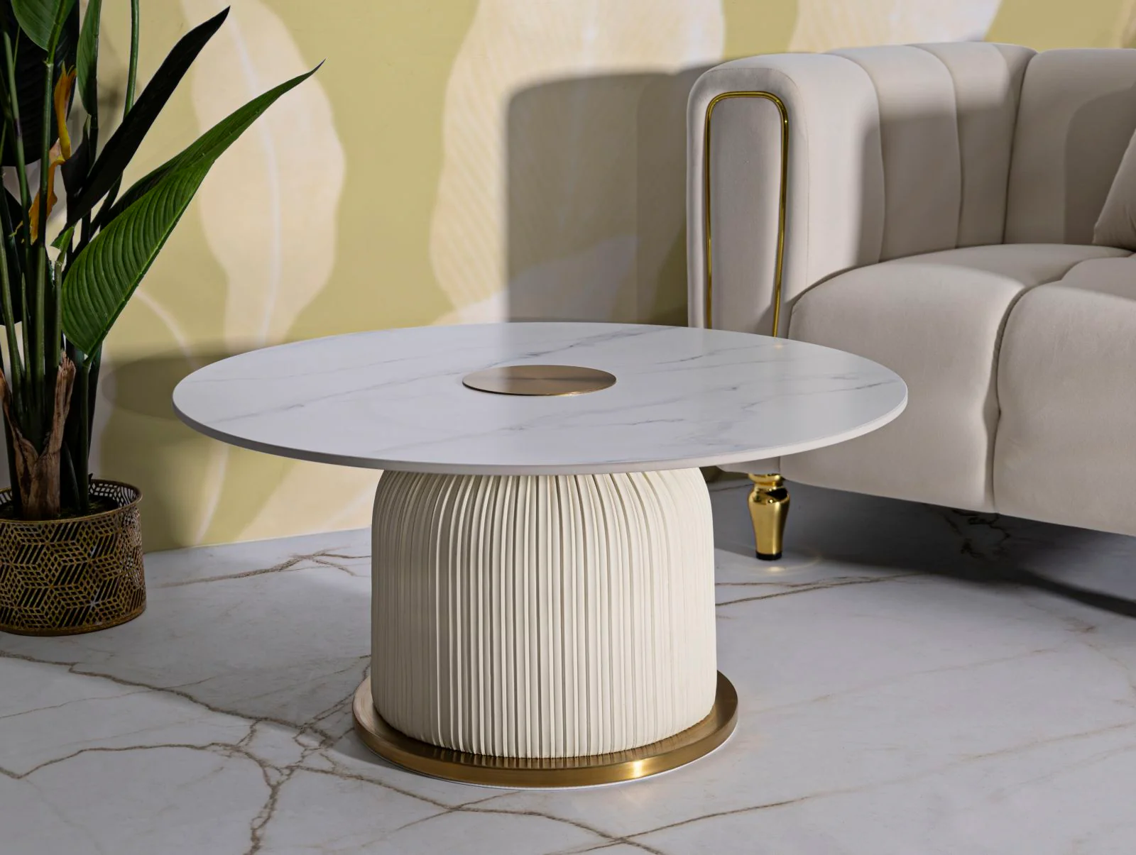 Tavolino Da Caffe' Nova Cm Ø 80X39,5 Elegante E Moderno - Image 8