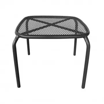 Tavolino Midway: Tavolino da giardino in acciaio bianco, grigio o taupe - 43,5 cm x 41 cm x 41 cm - Image 5