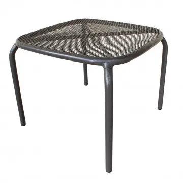 Tavolino Midway: Tavolino da giardino in acciaio bianco, grigio o taupe - 43,5 cm x 41 cm x 41 cm - Image 7