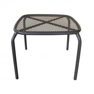 Tavolino Midway: Tavolino da giardino in acciaio bianco, grigio o taupe - 43,5 cm x 41 cm x 41 cm - Image 8