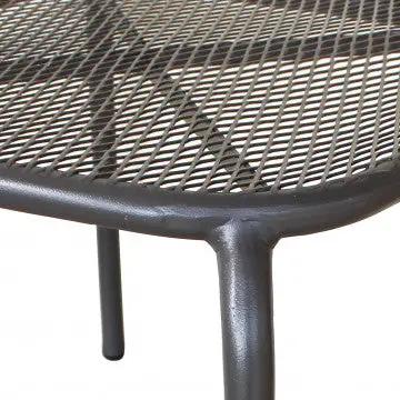 Tavolino Midway: Tavolino da giardino in acciaio bianco, grigio o taupe - 43,5 cm x 41 cm x 41 cm - Image 9