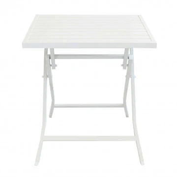 Tavolo pieghevole alabama 70 x 70 con struttura in alluminio bianco - Image 4