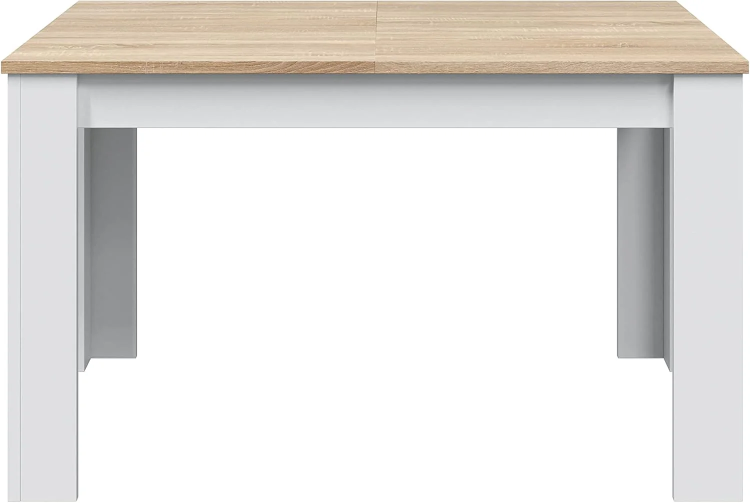 Tavolo allungabile bianco lucido 90x140/190 cm - Prolunga centrale e stile nordico - Image 4